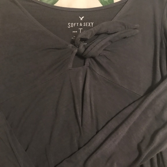 American Eagle Tie Long Sleeve - Picture 2 of 3